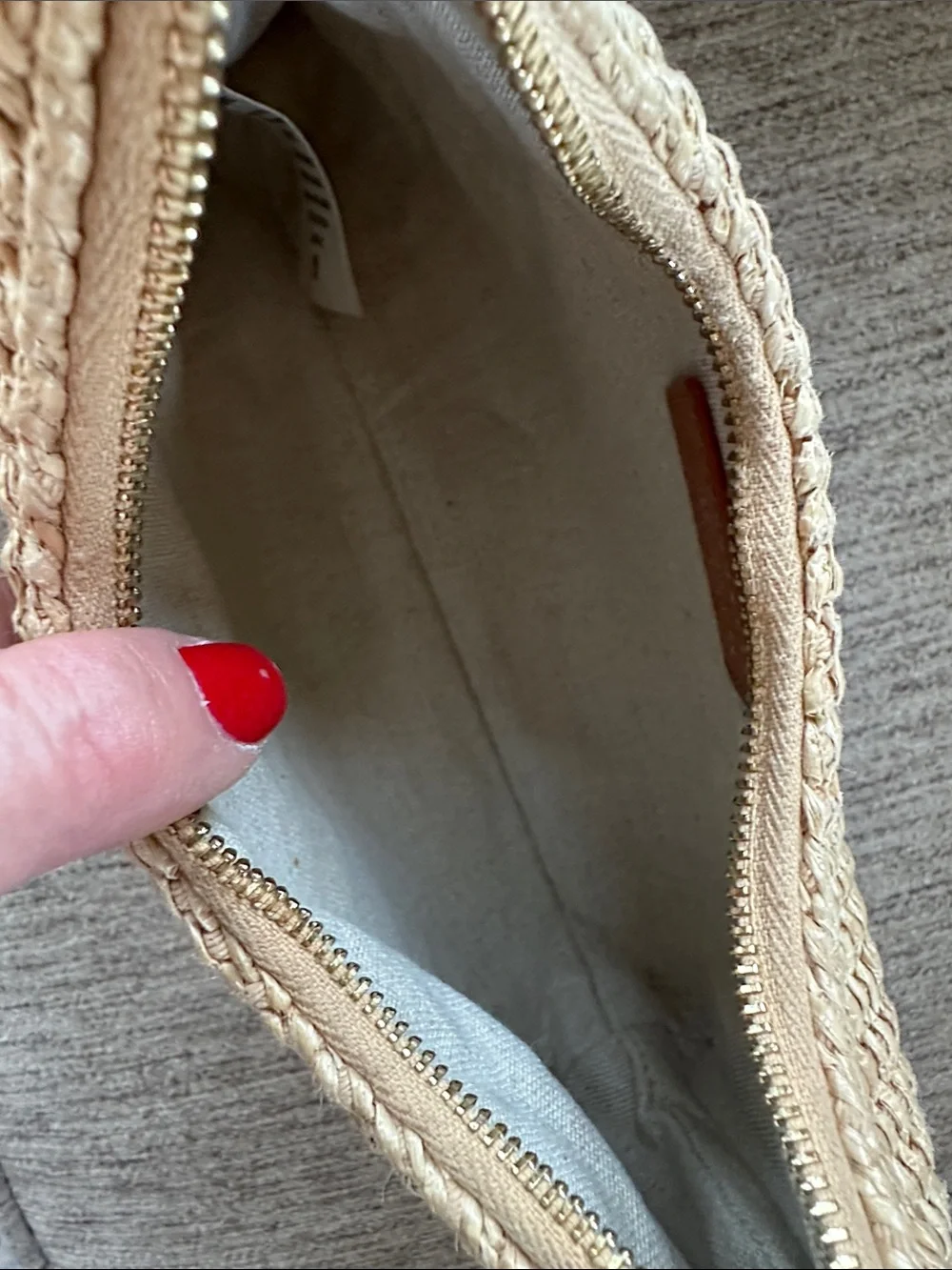Mansur Gavriel Mini Cindy bag Woven Straw Shoulder Bag in Natural Tan Handles